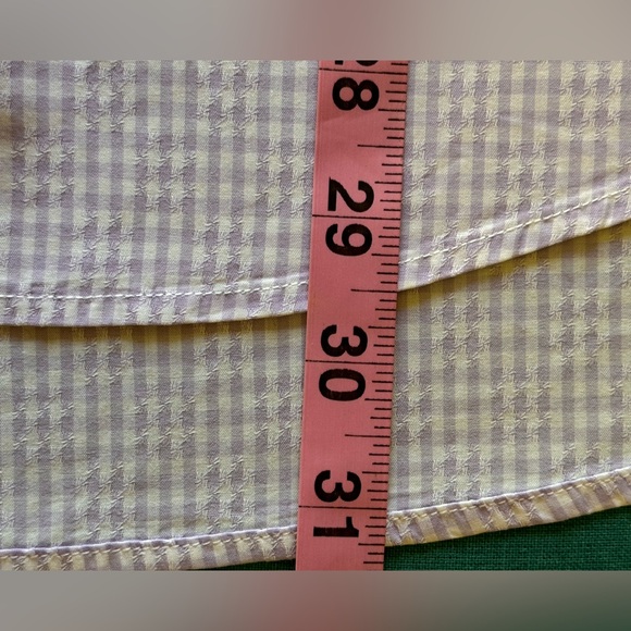 BUGATCHI Shaped Fit Mens Long Sleeve Button Down Dress Shirt. Lilac/White Size L - Picture 9 of 9